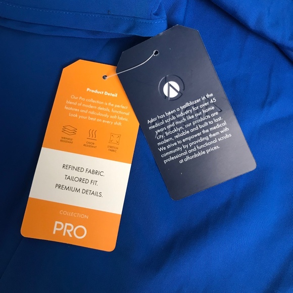 Adar Pro Medical Uniform Scrub Top Women’s XS Royal Blue NWT - Picture 5 of 7